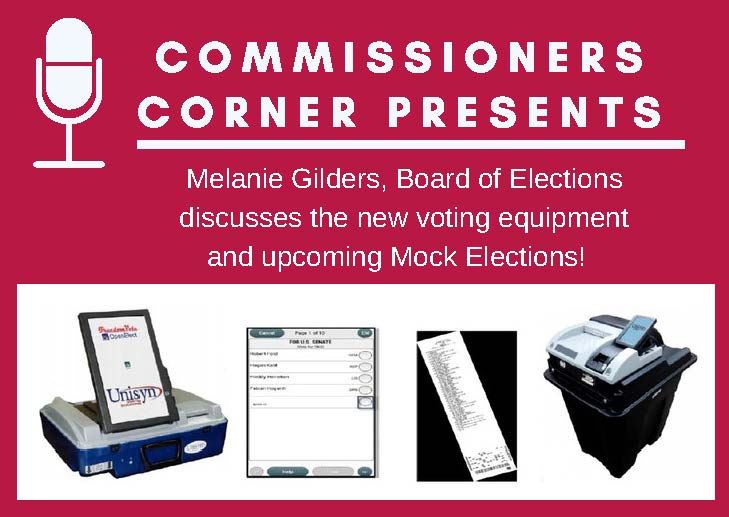  Commissioners Corner Interview with Board of Elections Website Image