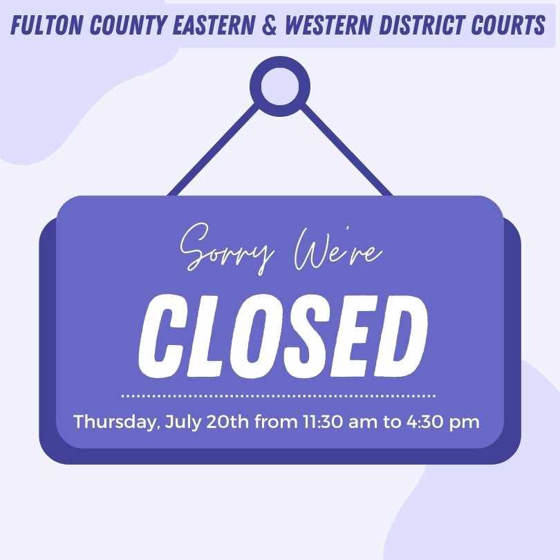 Closed, sign, eastern, court, district, western, july, 20, 2023