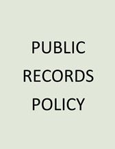 Public Records Policy